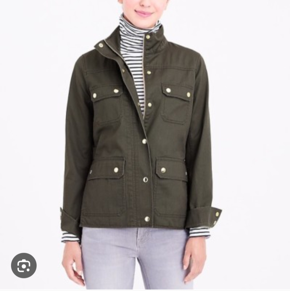 J Crew/Relaxed Boyfriend Field Jacket Sz M